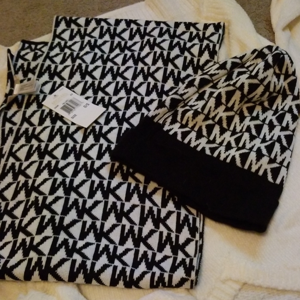 Michael Kors scarf and hat